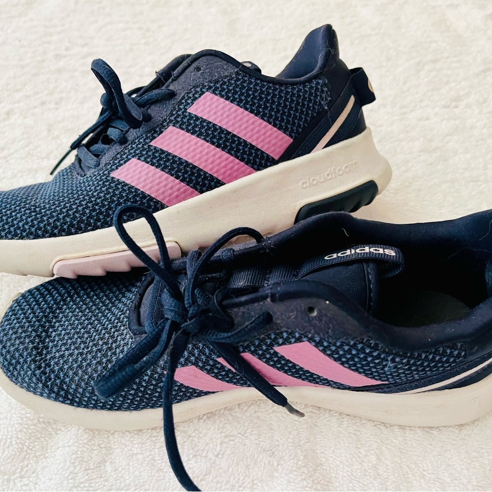 Adidas Blue and Pink Sneakers Breathable Mesh Design